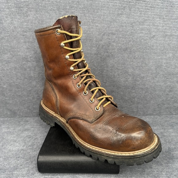 Vintage Red Wing boots Irish Setter Hunting Heritage Mens 7.5/8 70s Moc Lug Vtg